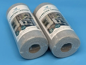 Салфетки хозяйственные универсальные /20х24/ Скрабер/35 листов/20 шт*кор