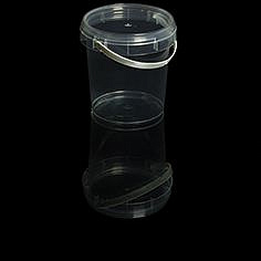 Банка универсал 155 мл d 69 мм h 70 мм с бел.ручкой КОНТР.ЗАМОК (900 шт.) Перинт/ крышка 19900