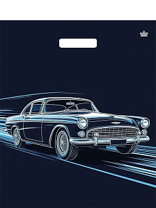 Пакет с выруб. руч. 38х45+6 (60) (Тико) ПВД ламинат Движение /500/50 