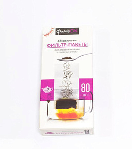 Фильтр-пакет для чая № 2 168*72 мм (18уп/80шт/1440 шт)