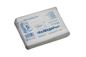 Пакет фасовоч. "Календарь"  28х40см (7мкм)  "Пласт" серый-600 ПНД  (1,5 гр)  (1*12уп) /СТВ