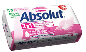 ЧЗ Мыло туалетное антибактериальное 90г ABSOLUT (Абсолют) "Нежное"  
