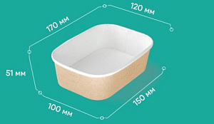  OSQ Контейнер CASE BOWL 660 170х120х51 (405 шт./кор.)
