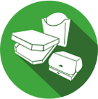 Бумажная упаковка (коробка для пиццы, тортов, пакеты крафт, уголки)