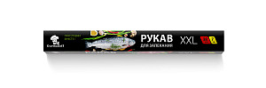 Рукав для запекания  ТМ "Gurmanoff"XXL 38 см*7 м клипсы(24 шт в коробке)/64