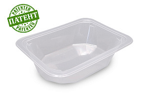 Контейнер прямоуг под запайку прозрачн. ГП К-187х137х36Ф /500 мл/ 420 шт в кор