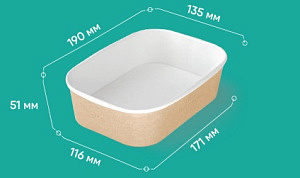  OSQ Контейнер CASE BOWL 860 190х135х51 (360 шт./кор.)