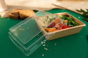 1ЕА Контейнер картонный 500мл/b Крафт /120х160х45/ (50шт/400 шт*кор) / кр 26504, 26666