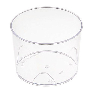 Креманка круглая 200мл ПС D=78mm H=57mm, прозрач. /5083П/400 шт/крышка 7830