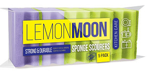 Губка кух. "Lemon Moon" /профиль/96мм*64мм*42мм /5шт*пач/36 пач*кор/L002