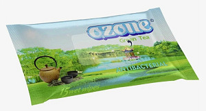 Влажные салфетки  15шт. "Ozone" зеленый чай /68 шт*кор 