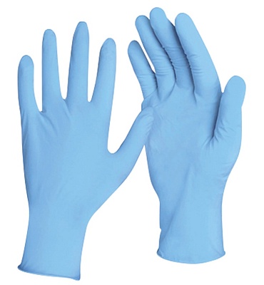 Перчатки нитриловые неопудр. Голубые  S /100шт* 20уп/2000/ NITRILE OPTIMA 